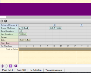 Sibelius 7.5 Timeline Docking