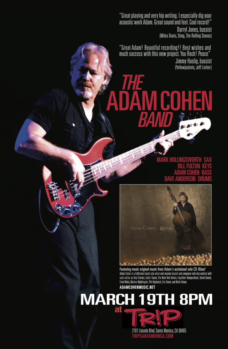 adam cohen band trip santa monica