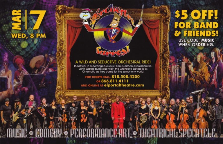 Orchestre Surreal at Historic El Portal Theatre in North Hollywood NoHo Arts District 2018-03-07