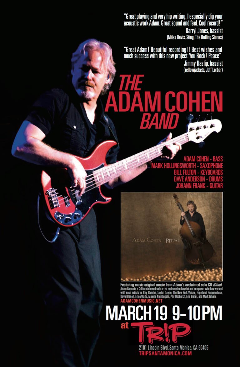 The Adam Cohen Band at TRIP Santa Monica 2018-03-19