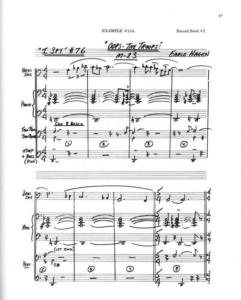 I Spy background music recording by Earle Hagen for “Tonia” episode – “Oops the Troops”