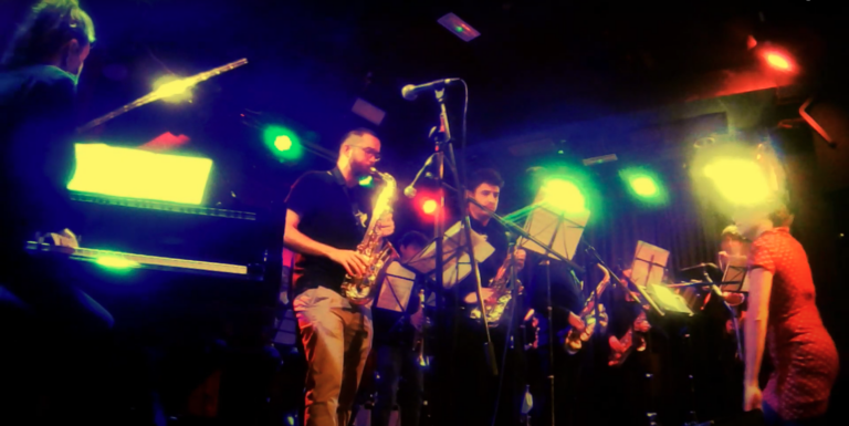 Molinillo Big Band performs New Religion by Bill Fulton Live at Café Berlín in Madrid on December 12, 2021