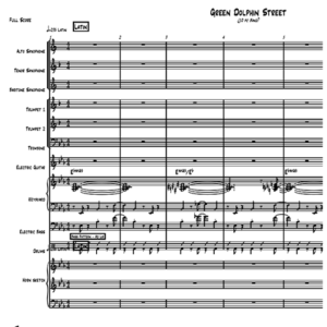 On Green Dolphin Street little big band arrangement (6 horns)