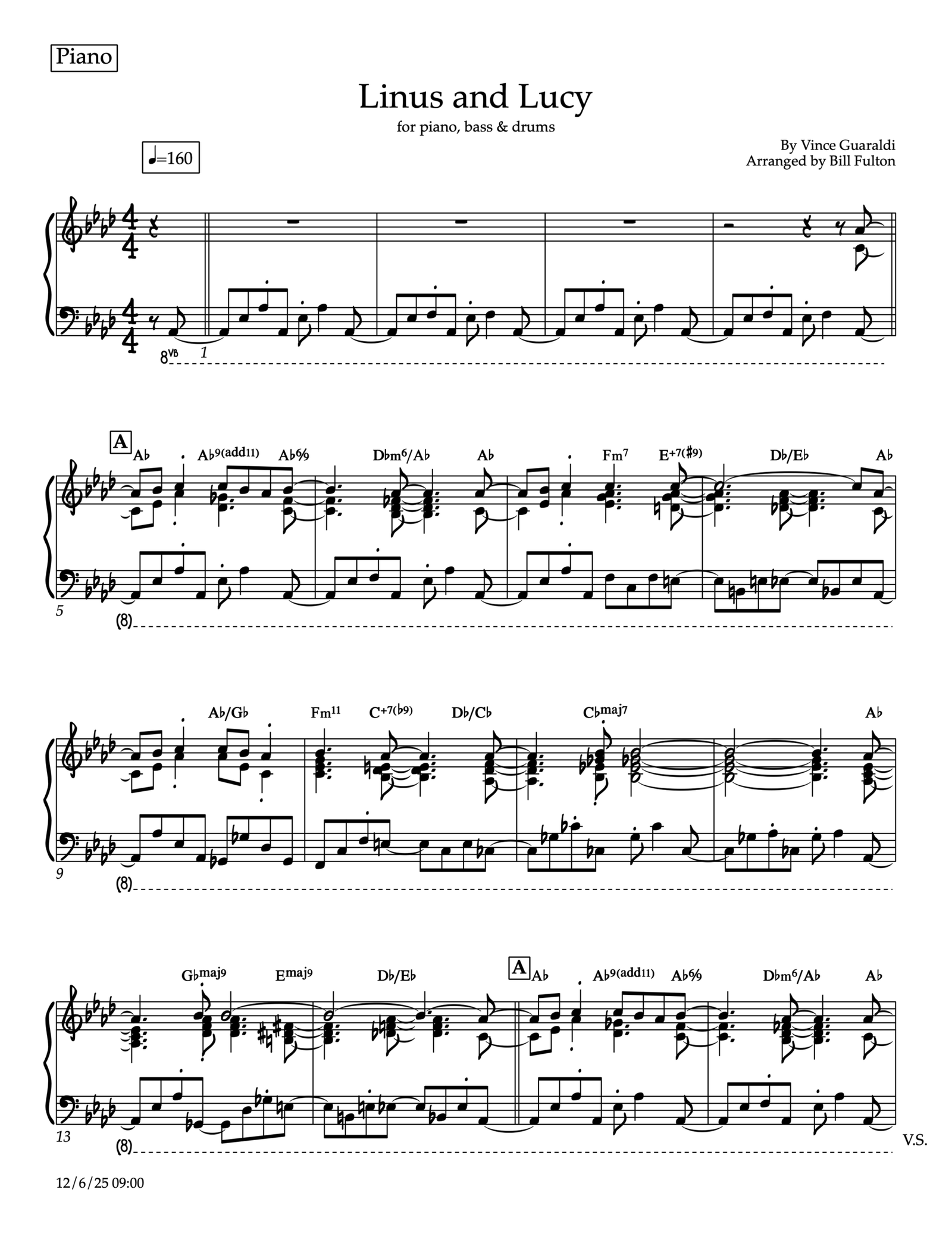 Bill Fulton performing a complex jazz arrangement of Linus and Lucy