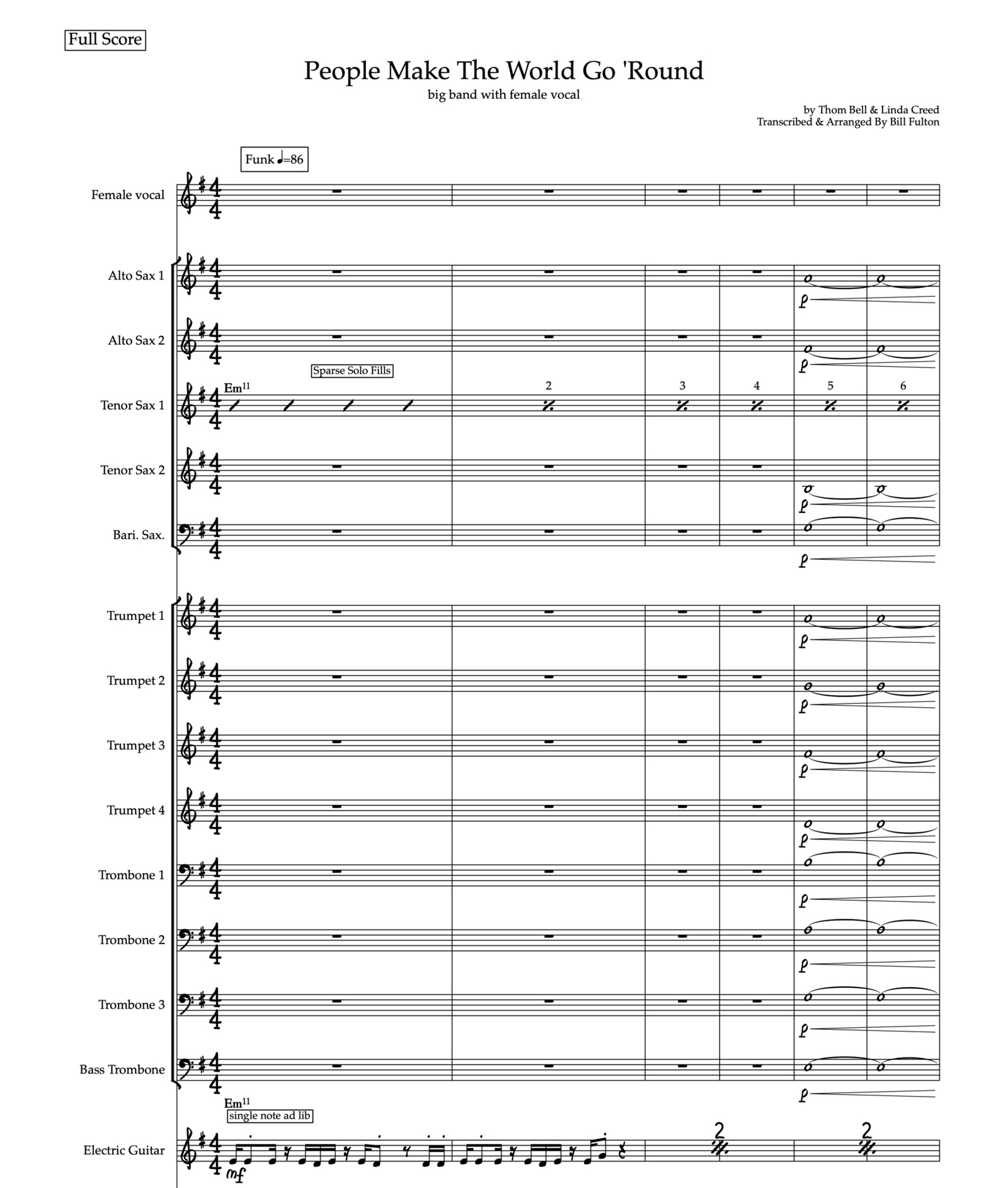 People Make The World Go 'Round - Full Score store image