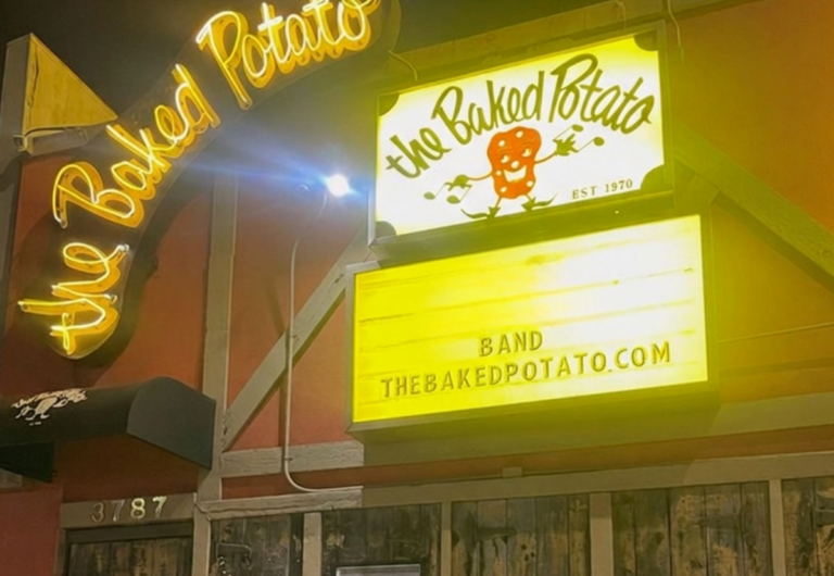 Baked Potato jazz club from the street
