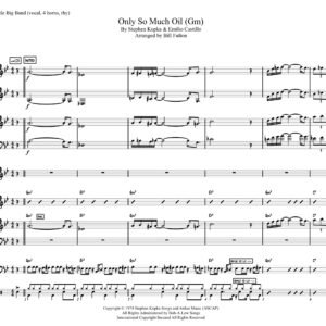 Only So Much Oil in the Ground little big band arrangement with vocal (Gm)