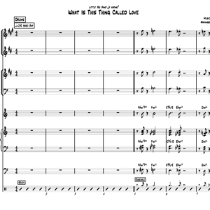 what is this thing called love little big band arrangement