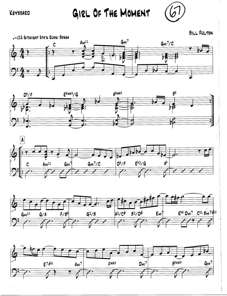 Bill Fulton’s Music Compositions and Arrangements