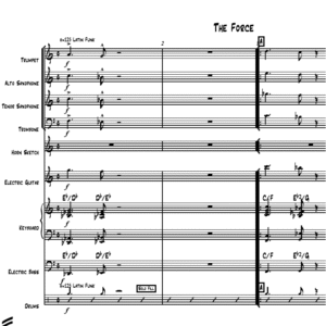 Force (The) little big band arrangement by Bill Fulton
