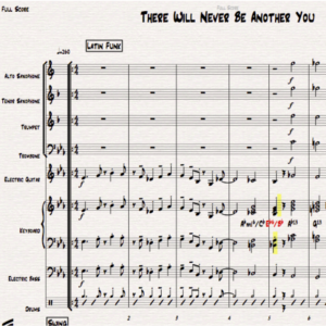 There Will Never Be Another You little big band arrangement by Bill Fulton