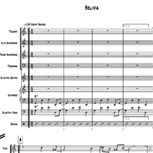 Bolivia little big band arrangement by Bill Fulton