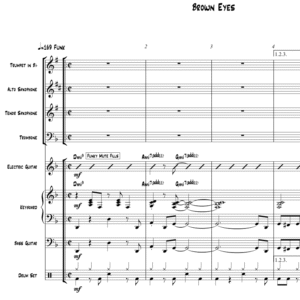 Brown Eyes for little big band by Bill Fulton