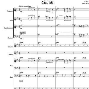 Call Me little big band with vocal arrangement by Bill Fulton