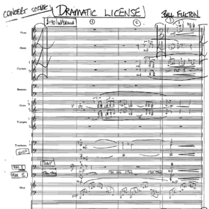 Dramatic License orchestral composition by Bill Fulton