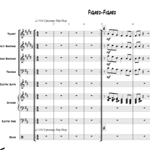 Figaro Figaro little big band arrangement by Bill Fulton