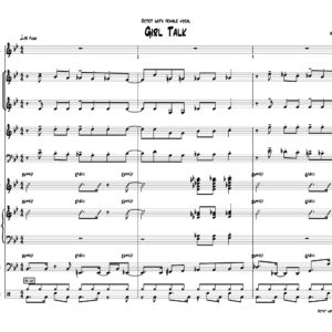 Girl Talk little big band with vocal arrangement by Bill Fulton