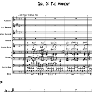Girl of the Moment little big band arrangement by Bill Fulton