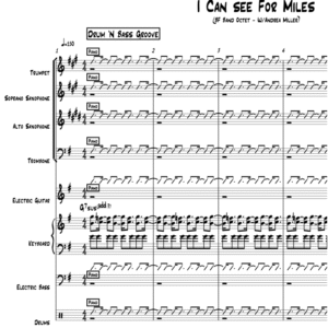 I Can See for Miles little big band with vocal arrangement by Bill Fulton