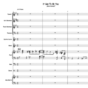 It Had To Be You little big band with vocal arrangement by Bill Fulton