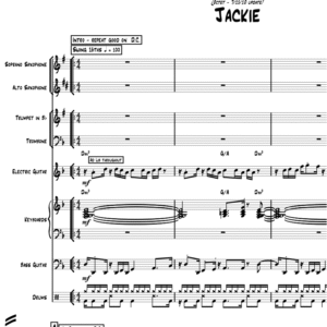 Jackie little big band arrangement by Bill Fulton