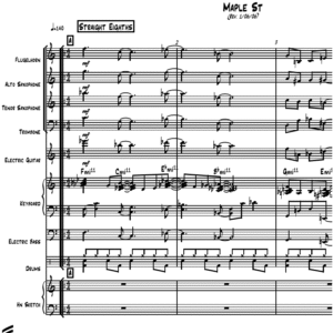 Maple Street little big band arrangement by Bill Fulton