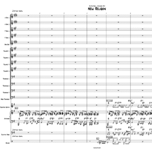 New Religion big band arrangement by Bill Fulton