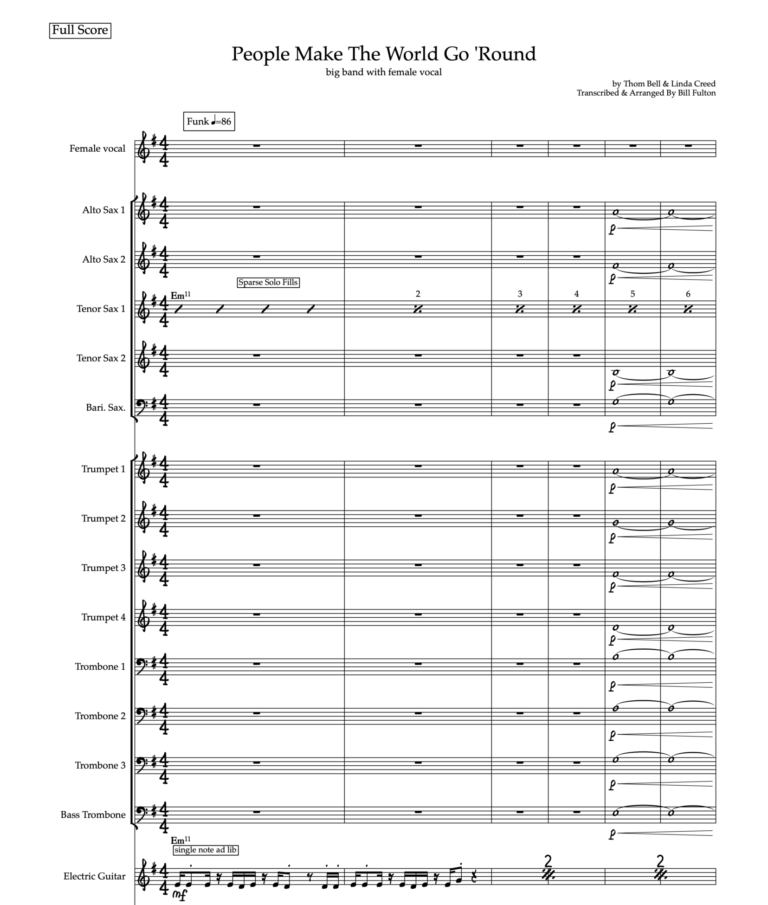 People Make The World Go 'Round - Full Score store image