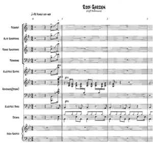 Roof Garden little big band with vocal arrangement by Bill Fulton