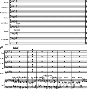 Round Midnight (About 12:00 AM) little big band arrangement by Bill Fulton