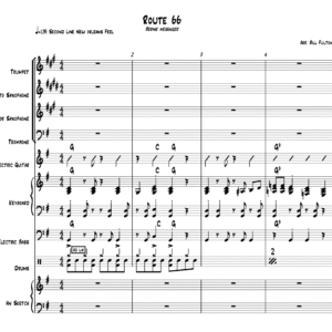 Route 66 little big band with vocal arrangement by Bill Fulton