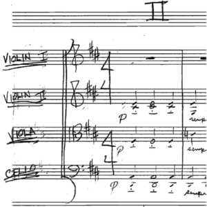 String Quartet in A Major 2nd movement by Bill Fulton