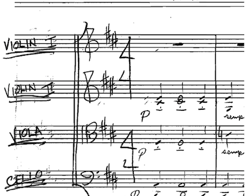 String Quartet in A Major 2nd movement by Bill Fulton