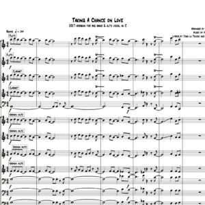 Taking A Chance On Love big band with vocal arrangement (C)