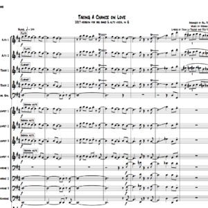 Taking A Chance On Love big band with vocal arrangement (G)