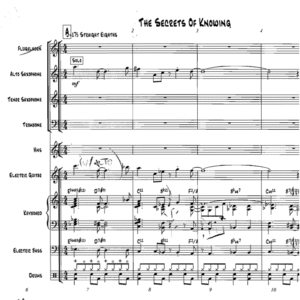 Secrets of Knowing (The) little big band arrangement by Bill Fulton
