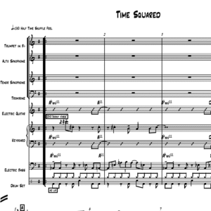 Time Squared little big band arrangement by Bill Fulton