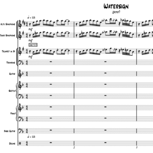 Water Sign little big band arrangement by Bill Fulton